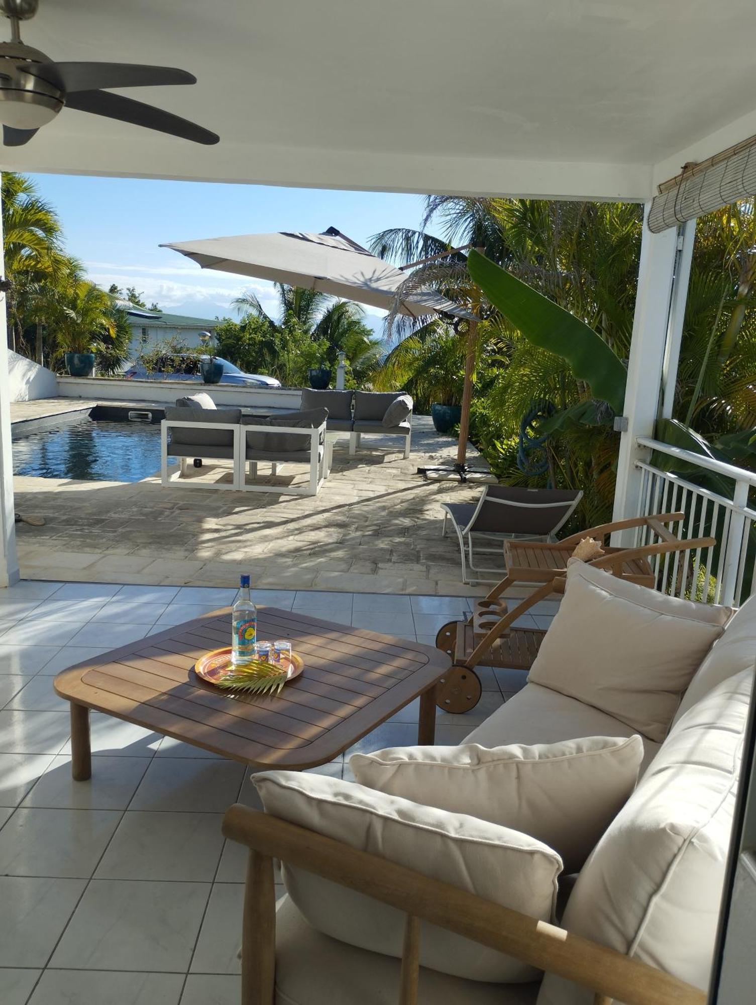 Bas De Villa Vue Mer Avec Deux Chambres Grand-Bourg  Exterior foto